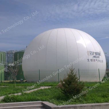 Pemegang Gas Membran Double yang dipasang di atas tanah